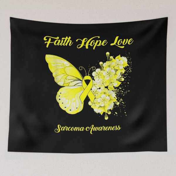 Item preview, Faith Hope Love Sarcoma Awareness Butterfly Ribbon Gifts designed and sold by Adropine.