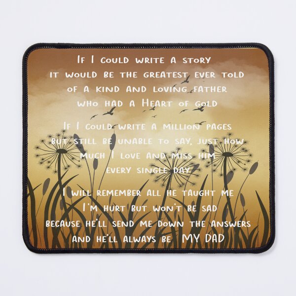 Item preview, Missing My Dad Poem designed and sold by handsoftime2020.