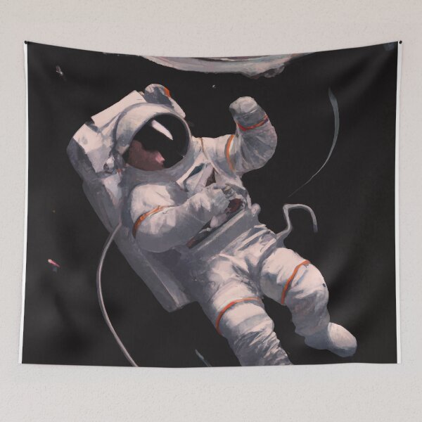 Item preview, Chiaroscuro Space Astronaut  designed and sold by GiakaiArt.
