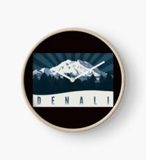 Reloj Parque Nacional Denali Mount McKinley Vintage Travel Decal