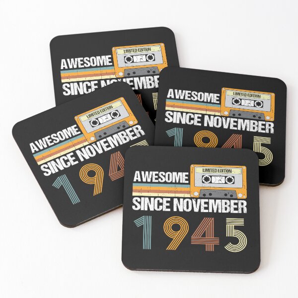 Item preview, Awesome Since November 1945 | 77th Birthday Gifts | 77 Years Old Gifts designed and sold by AMINE  ★★★★★.