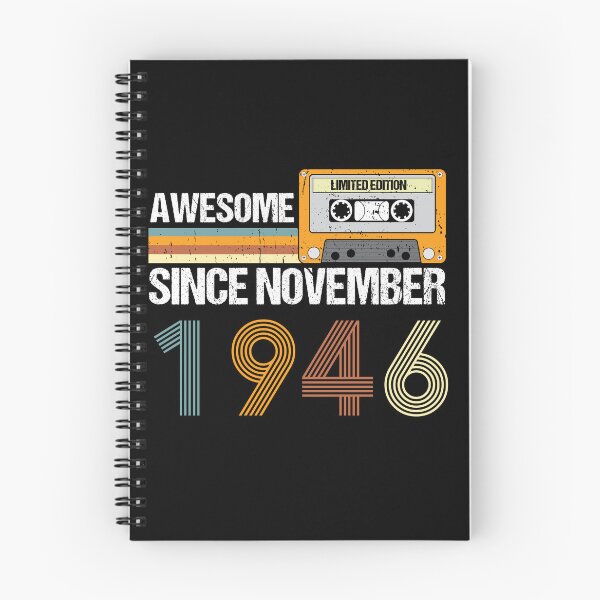 Item preview, Awesome Since November 1946 | 76th Birthday Gifts | 76 Years Old Gifts designed and sold by AMINE  ★★★★★.