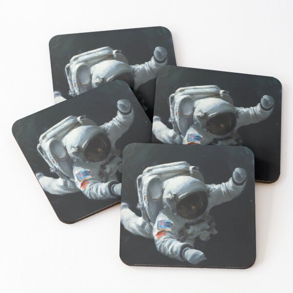 Artikelvorschau, Chiaroscuro Flying Space Astronaut entworfen und verkauft von GiakaiArt.