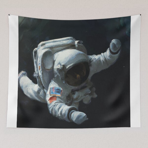 Item preview, Chiaroscuro Flying Space Astronaut designed and sold by GiakaiArt.