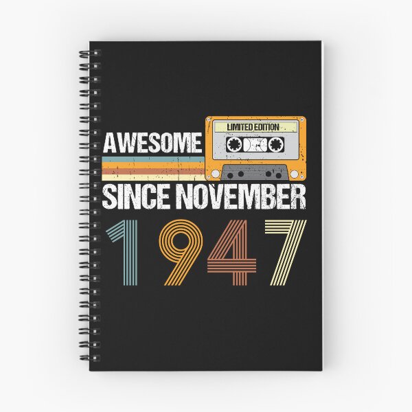 Item preview, Awesome Since November 1947 | 75th Birthday Gifts | 75 Years Old Gifts designed and sold by AMINE  ★★★★★.