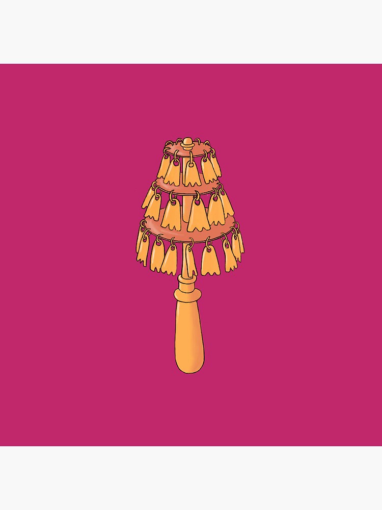 Folk music instrument on pink background by anetearamina
