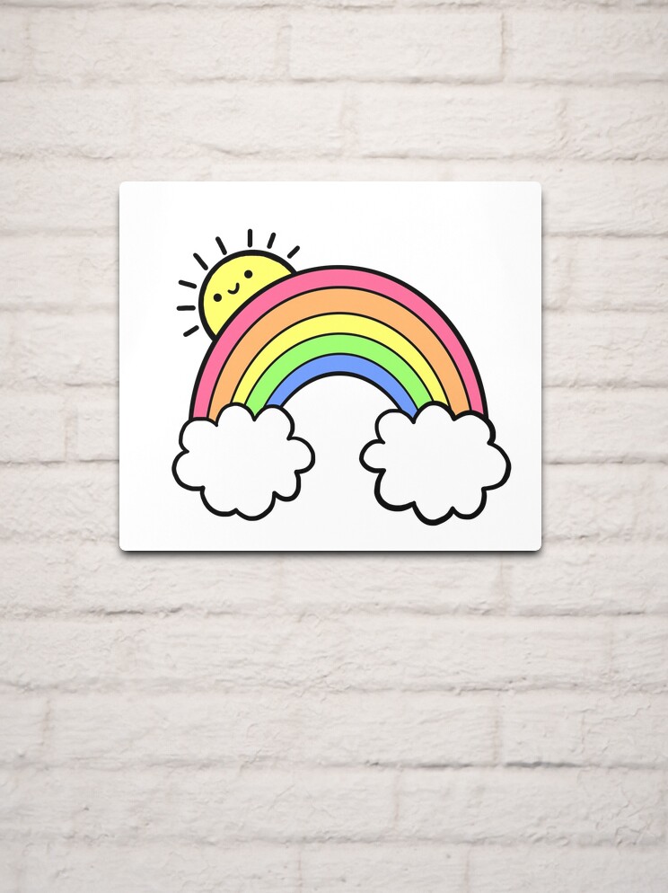 Sunshine and Rainbows Sticker for Sale by Brittany Hefren