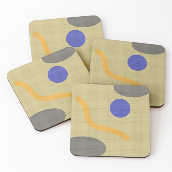 Item preview, Geometric Lines | Abstract Art Design | Beige, Blue and Grey designed and sold by Peaceful Lotus Home Design.