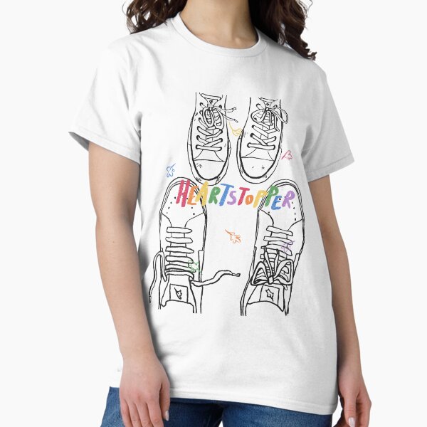 Vista previa del artículo con la obra «Heartstopper, zapatos de Nick y Charlie», diseñado y vendido por Pinu92.