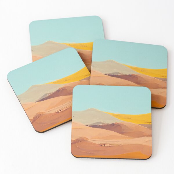 Aperçu de l'œuvre Blue Skies Desert Sand  créée et vendue par DeepSymbolism.