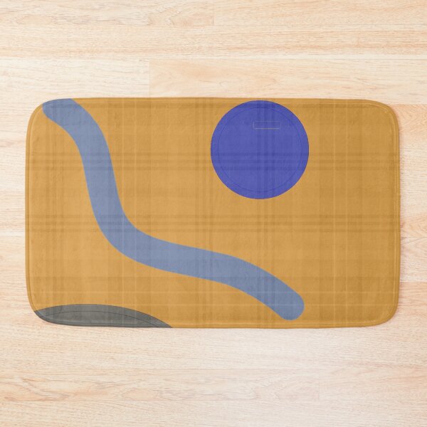 Item preview, Geometric Lines | Abstract Art Design | Orange, Blue and Grey designed and sold by Peaceful Lotus Home Design.
