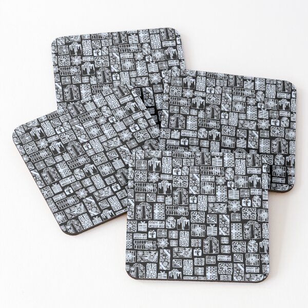 Item preview, Gift Boxes Black White Birthday Holidays Presents Pattern designed and sold by ptitsa-tsatsa.
