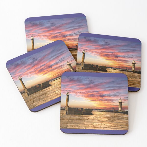 Item preview, Whitby Pier Sunset designed and sold by Alisonchambers2.