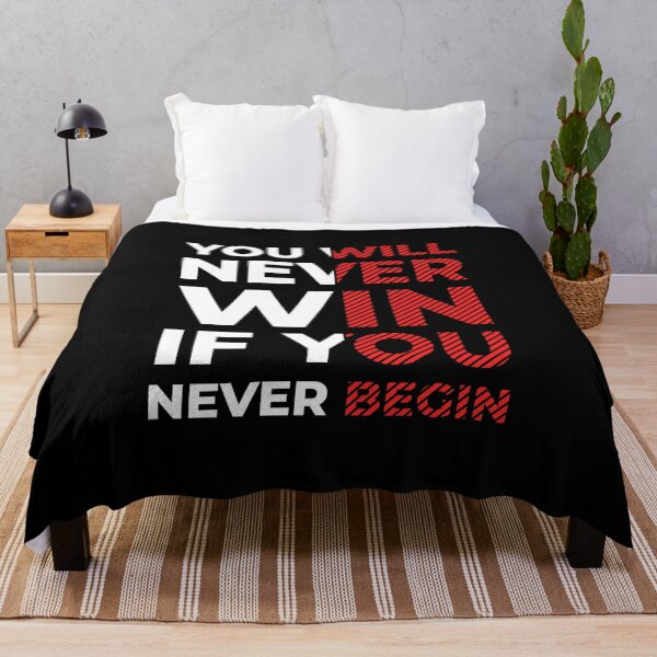 Item preview, You Will Never Win If You Never Begin designed and sold by AdventArt.