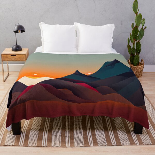 Aperçu de l'œuvre Sunset Mountain Peaks créée et vendue par DeepSymbolism.