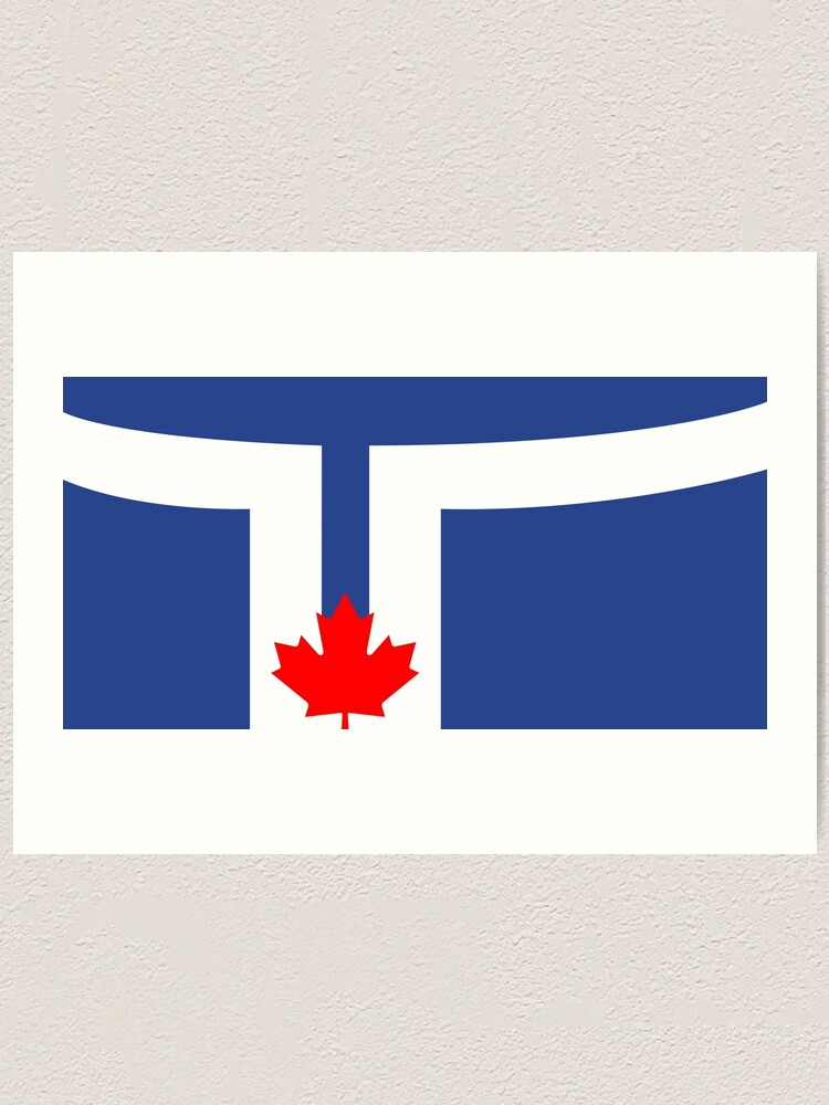 Flag Of Toronto Canada Art Print By Tonbbo Redbubble