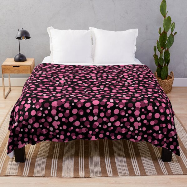 Item preview, Hottest Pinks dots on black designed and sold by Sharilea.