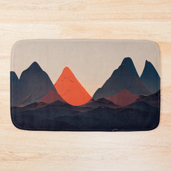 Item preview, Mountain Sunset Minimalism designed and sold by DeepSymbolism.