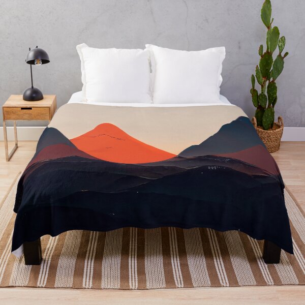 Aperçu de l'œuvre Mountain Sunset Minimalism créée et vendue par DeepSymbolism.
