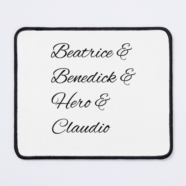Item preview, Much Ado About Nothing Couples (Black Lettering) designed and sold by jamienathan.