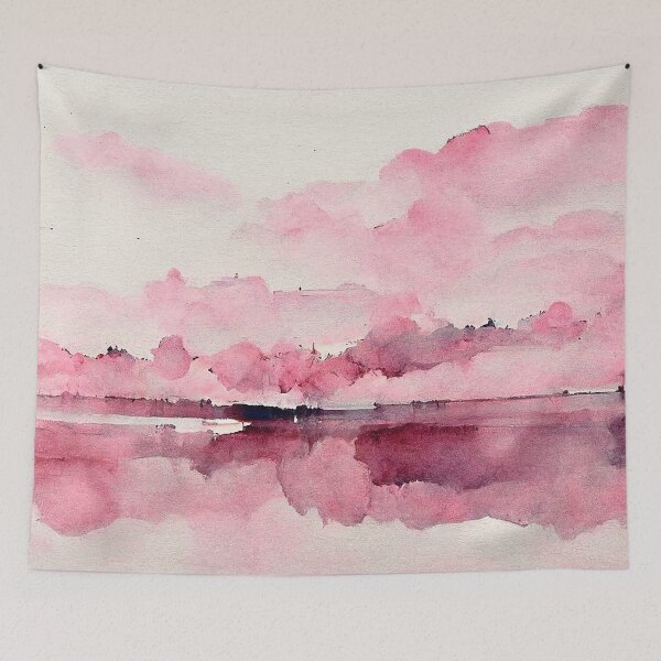 Item preview, Pink Clouds Watercolor designed and sold by DeepSymbolism.