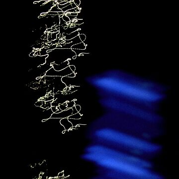 Artwork thumbnail, Abstract blue city lights by anetearamina