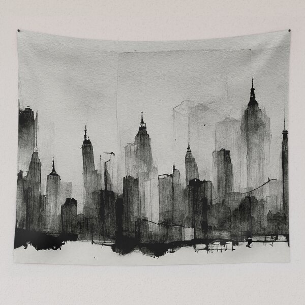 Item preview, NYC in Black Ink designed and sold by DeepSymbolism.