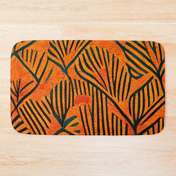Item preview, African Textile in Orange designed and sold by DeepSymbolism.