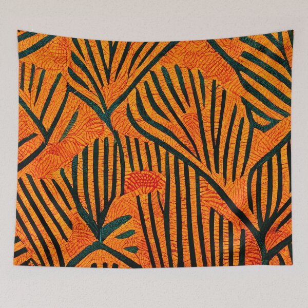 Item preview, African Textile in Orange designed and sold by DeepSymbolism.