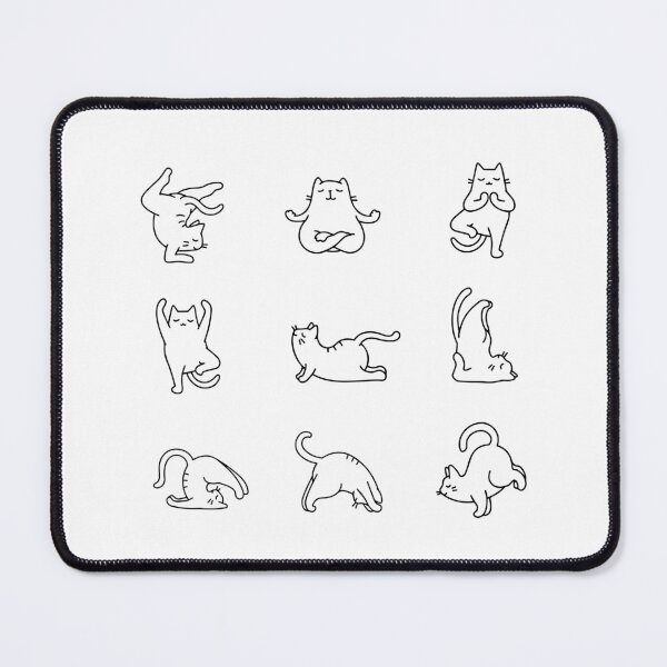 Item preview, yoga cats designed and sold by Pacesyte.