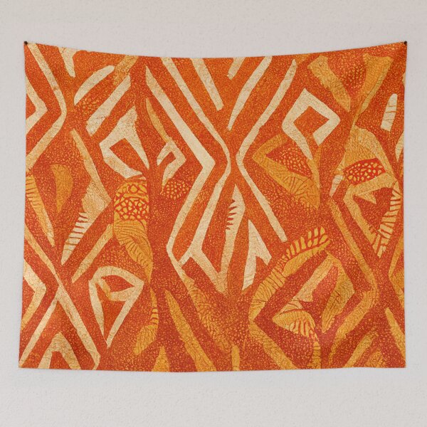 Item preview, African Print in Orange designed and sold by DeepSymbolism.