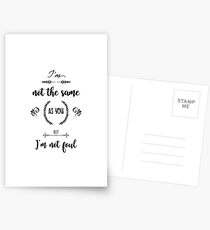 Thomas Barrow quote Postcards