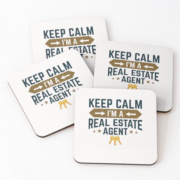Item preview, Keep Calm I'm a Real Estate Agent designed and sold by jaygo.