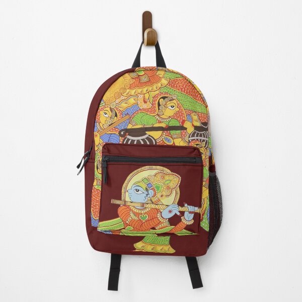Item preview, Krishna and female forming an elephant , Krishna Narikunjar, colorful handmade designed and sold by gopalpjoshi.