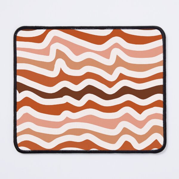Item preview, Warm Boho Wavy Pattern in Terracotta Shades designed and sold by Deutschic.