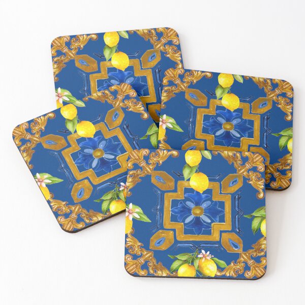 Item preview, Sicilian tiles,mediterranean,mosaic,lemons, designed and sold by MariaMarinova.