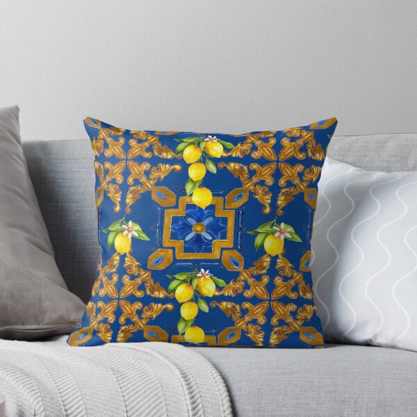 Item preview, Sicilian tiles,mediterranean,mosaic,lemons, designed and sold by MariaMarinova.