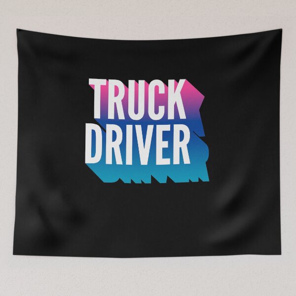 Item preview, Truck Driver With Long Gradient Shadow designed and sold by SVPOD.