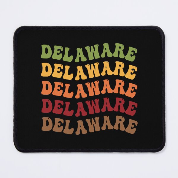 Item preview, Delaware Retro Vintage Groovy Wavy Text Classic designed and sold by CoolCreative.