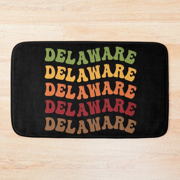 Item preview, Delaware Retro Vintage Groovy Wavy Text Classic designed and sold by CoolCreative.