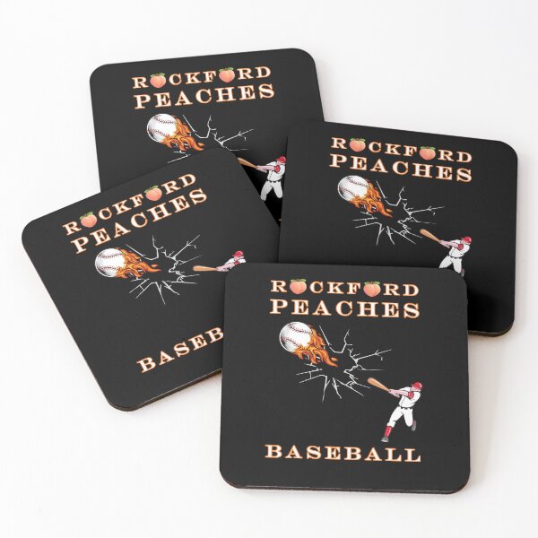 Aperçu de l'œuvre Frappeur de boules de feu de baseball Rockford Peaches créée et vendue par kubix81.