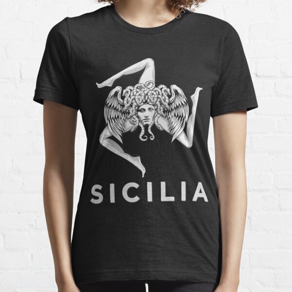 MESSINA: Sicilia Flag and Trinacria Shield Design' Men's 50/50 T-Shirt