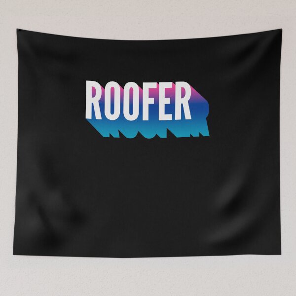 Item preview, Roofer With Long Gradient Shadow designed and sold by SVPOD.