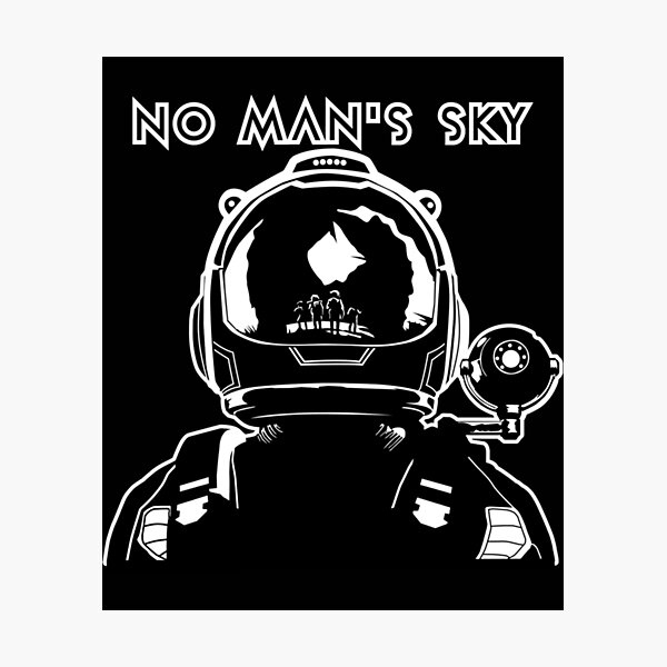 Item preview, No Man_s Sky  Black and White   designed and sold by Wazzuupp.