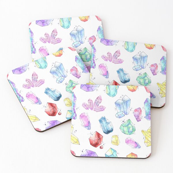 Item preview, Multicolor natural crystals pattern illustration. designed and sold by Art-Vibrations.