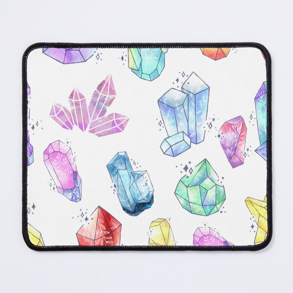 Item preview, Multicolor natural crystals pattern illustration. designed and sold by Art-Vibrations.