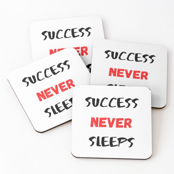 Item preview, Motivational Quote And Inspirational Saying | Success Never Sleeps designed and sold by Salman Hino.