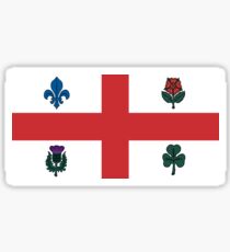 Flag of Montréal, Québec Sticker