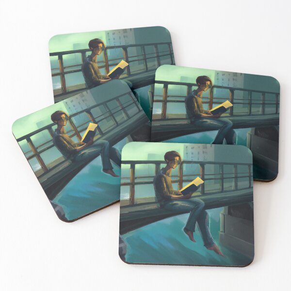 Item preview, Boy Reading a Book on a Bridge designed and sold by Parag's Travel Shop.