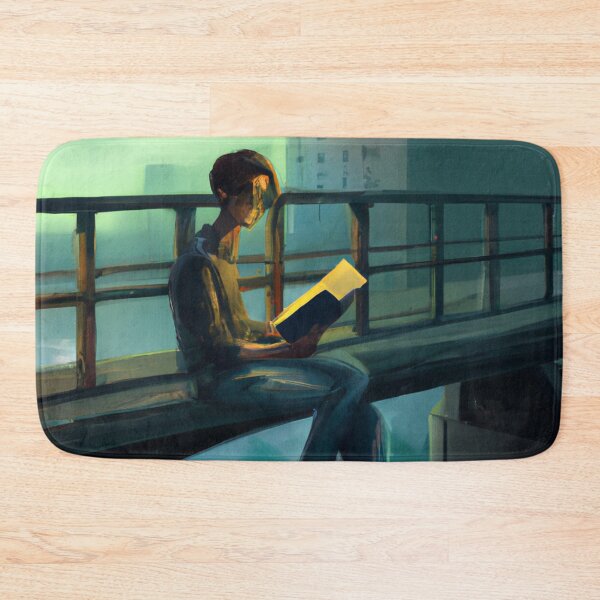 Item preview, Boy Reading a Book on a Bridge designed and sold by Parag's Travel Shop.